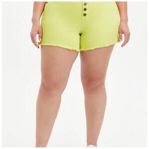 Torrid Feel The Fit High Rise Size 28 Lime Green Stretch 5 Button Closure